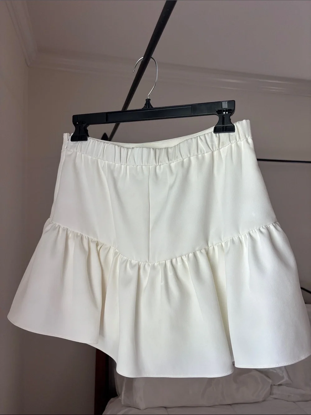 Endless Rose White Ruffle Mini Skirt